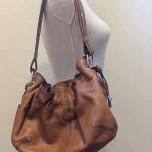 Brown Leather Shoulder Bag